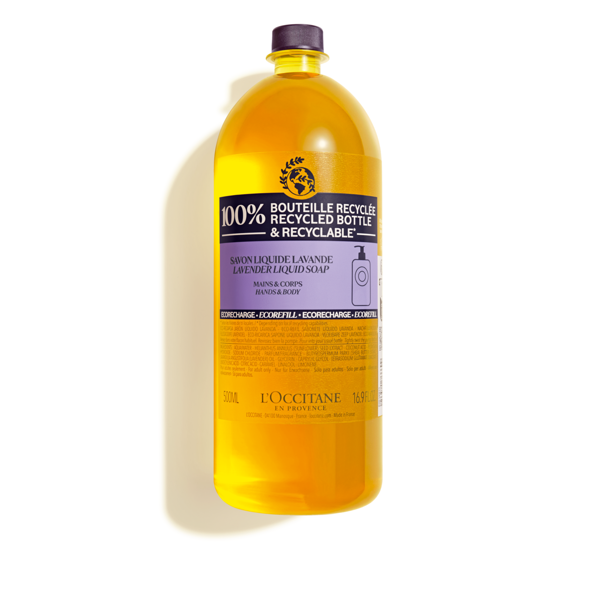 Eco-Refil Sabonete Líquido Karité Lavanda 500ml, , large